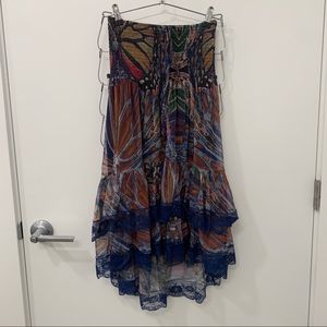 Lapis Butterfly and Lace Skirt
